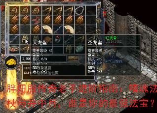 胖妞服传奇老手进阶指南:嗜魂法杖与井中月,谁是你的最强法宝? 胖妞服传奇老手进阶指南:嗜魂法杖与井中月,谁是你的最强法宝?