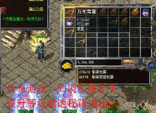 传奇游戏:仙境私服新手提升等级最速秘籍揭秘 传奇游戏:仙境私服新手提升等级最速秘籍揭秘