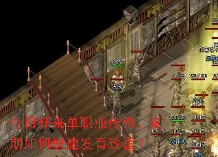 今日新来单职业传奇,前期如何快速发育致富? 今日新来单职业传奇,前期如何快速发育致富?
