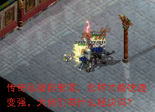 传奇私服群里混,怎样才能快速变强,大佬们有什么秘诀吗? 传奇私服群里混,怎样才能快速变强,大佬们有什么秘诀吗?