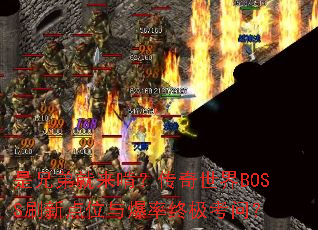 是兄弟就来啃?传奇世界BOSS刷新点位与爆率终极考问? 是兄弟就来啃?传奇世界BOSS刷新点位与爆率终极考问?