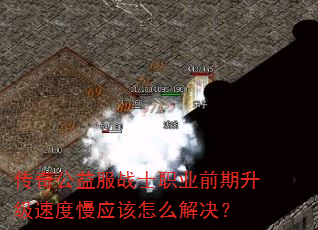 传奇公益服战士职业前期升级速度慢应该怎么解决? 传奇公益服战士职业前期升级速度慢应该怎么解决?