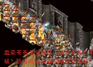 血染苍苍龙交流群:战力卡关如何破?顶级装备获取攻略你试过吗? 血染苍苍龙交流群:战力卡关如何破?顶级装备获取攻略你试过吗?