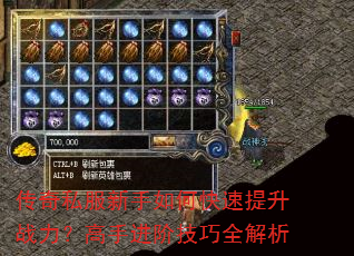 传奇私服新手如何快速提升战力?高手进阶技巧全解析 传奇私服新手如何快速提升战力?高手进阶技巧全解析