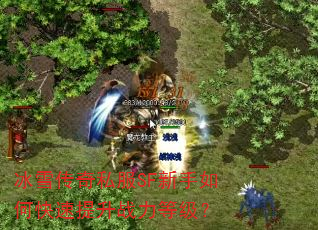 冰雪传奇私服SF新手如何快速提升战力等级? 冰雪传奇私服SF新手如何快速提升战力等级?