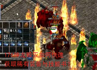 176神龙毁灭如何快速获取稀有装备与技能书? 176神龙毁灭如何快速获取稀有装备与技能书?