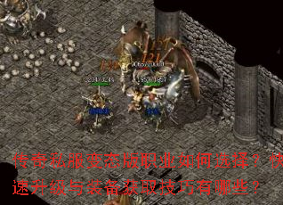 传奇私服变态版职业如何选择?快速升级与装备获取技巧有哪些? 传奇私服变态版职业如何选择?快速升级与装备获取技巧有哪些?