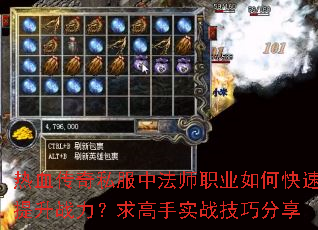 热血传奇私服中法师职业如何快速提升战力?求高手实战技巧分享 热血传奇私服中法师职业如何快速提升战力?求高手实战技巧分享