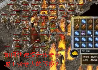 如何快速提升传奇土城王者老人的等级? 如何快速提升传奇土城王者老人的等级?