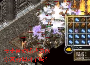 传奇自动喝药功能你真的调对了吗? 传奇自动喝药功能你真的调对了吗?