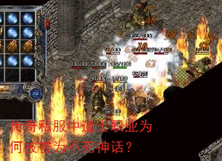 传奇私服中道士职业为何被誉为不死神话? 传奇私服中道士职业为何被誉为不死神话?