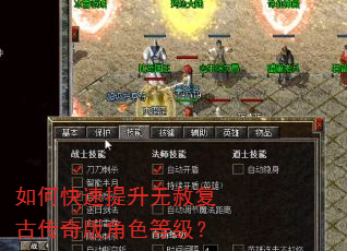 如何快速提升无赦复古传奇版角色等级? 如何快速提升无赦复古传奇版角色等级?