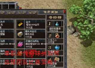 单职业传奇球员如何选择团队比赛策略? 单职业传奇球员如何选择团队比赛策略?