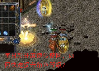 每日新开麻痹传奇网,如何快速提升角色等级? 每日新开麻痹传奇网,如何快速提升角色等级?