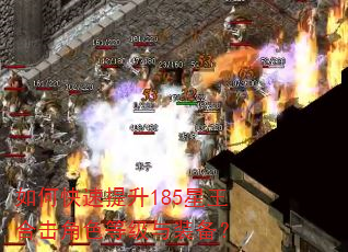 如何快速提升185星王合击角色等级与装备? 如何快速提升185星王合击角色等级与装备?