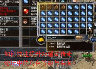 如何快速提升96辅助传奇论坛中的角色等级与装备? 如何快速提升96辅助传奇论坛中的角色等级与装备?