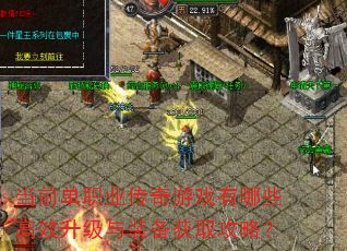 当前单职业传奇游戏有哪些高效升级与装备获取攻略? 当前单职业传奇游戏有哪些高效升级与装备获取攻略?
