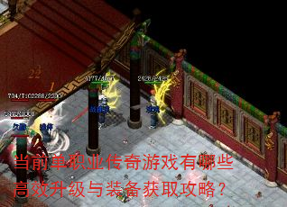 当前单职业传奇游戏有哪些高效升级与装备获取攻略? 当前单职业传奇游戏有哪些高效升级与装备获取攻略?