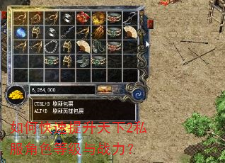如何快速提升天下2私服角色等级与战力? 如何快速提升天下2私服角色等级与战力?