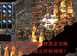 热血传奇特殊戒指掉落全攻略,哪些怪物能爆出终极神戒? 热血传奇特殊戒指掉落全攻略,哪些怪物能爆出终极神戒?