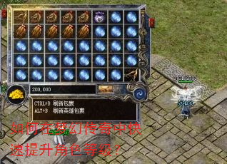 如何在梦幻传奇中快速提升角色等级? 如何在梦幻传奇中快速提升角色等级?