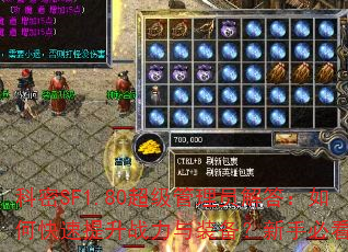 科密SF1.80超级管理员解答:如何快速提升战力与装备?新手必看攻略 科密SF1.80超级管理员解答:如何快速提升战力与装备?新手必看攻略
