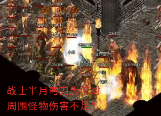 战士半月弯刀为何对周围怪物伤害不足? 战士半月弯刀为何对周围怪物伤害不足?