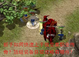 新手如何快速上手微变单职业传奇?顶级装备获取攻略有哪些? 新手如何快速上手微变单职业传奇?顶级装备获取攻略有哪些?